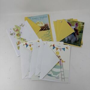 Lot Of 9 Hallmark Easter Greeting Cards w/ Envelopes  - Dogs, Chicks, Bunny